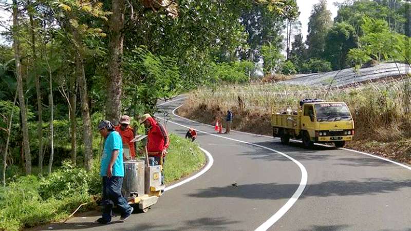 Dishub Purbalingga Kebut Marka dan Lampu Jalan