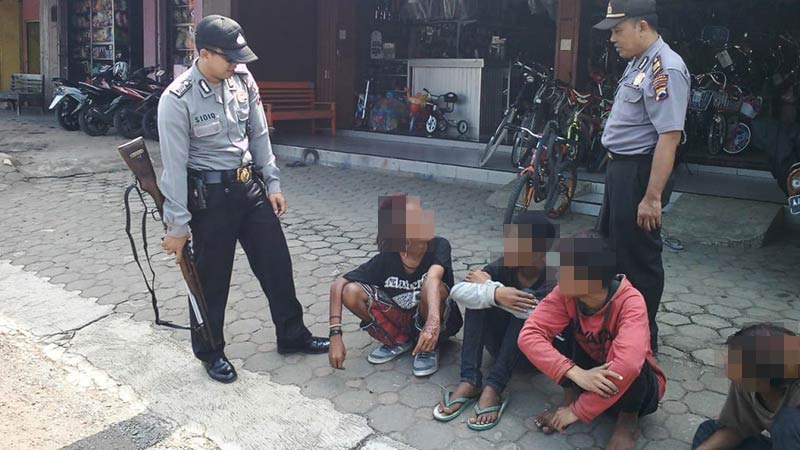 Cegah Kriminalitas, Bocah Punk Diamankan