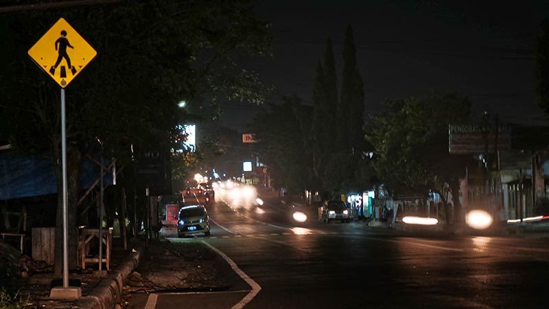 Lampu Sorot dan LPJU di Wilayah Perkotaan Purwokerto Banyak Yang Mati