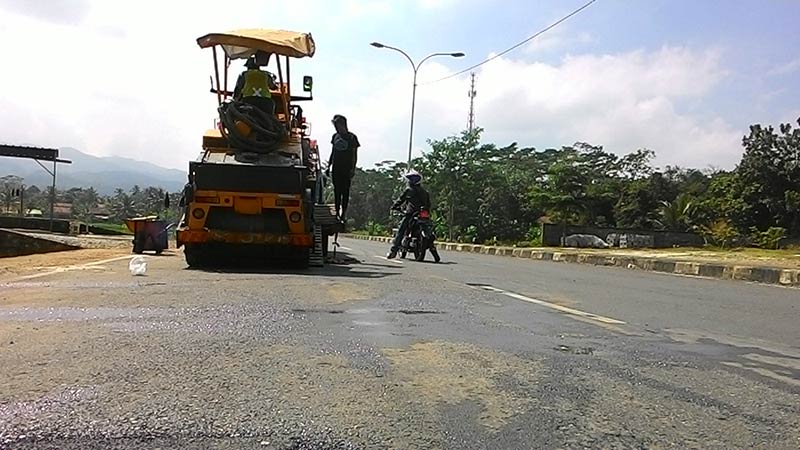 56 Titik Rusak di Jalur Lingkar Utara Diperbaiki