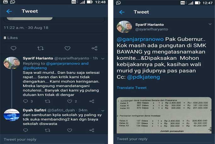 SMK 1 Bawang Dilaporkan Tarik Pungutan