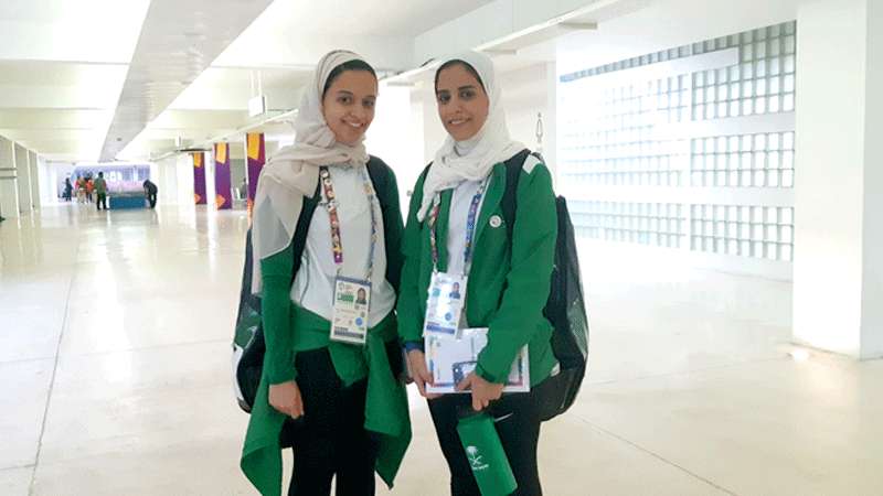 Debut Indah Atlet Perempuan Arab Saudi di AG 2018