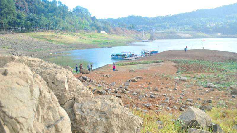 Kering, Waduk Sempor Tetap Diminati