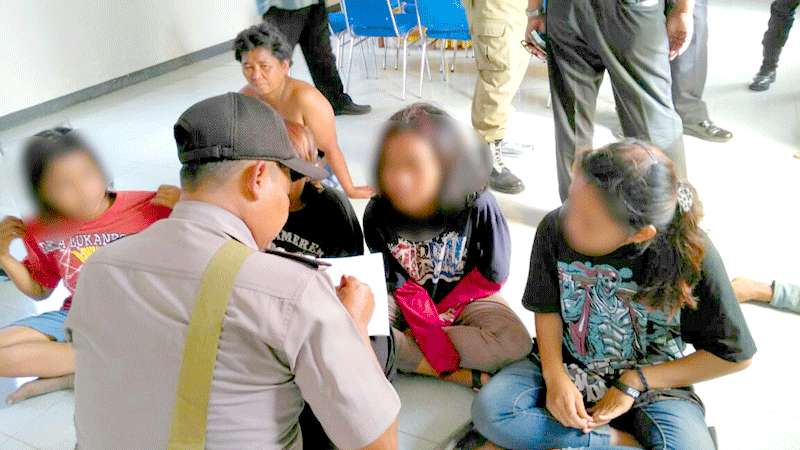 Pengamen Cilik Terjaring Razia Satpol PP Kebumen