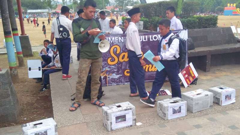 Siswa SMP di Kebumen Galang Dana untuk Lombok