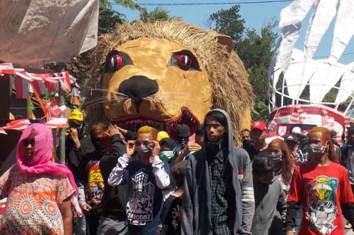 Maskot Asian Games Dominasi Karnaval