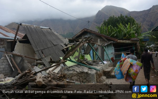 Korban Gempa Lombok 91 Meninggal