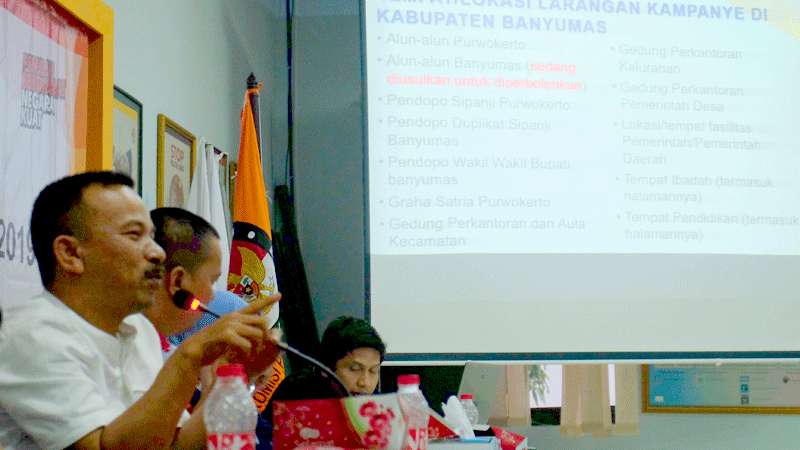 KPU Kabupaten Banyumas Tentukan Zona Larangan Kampanye