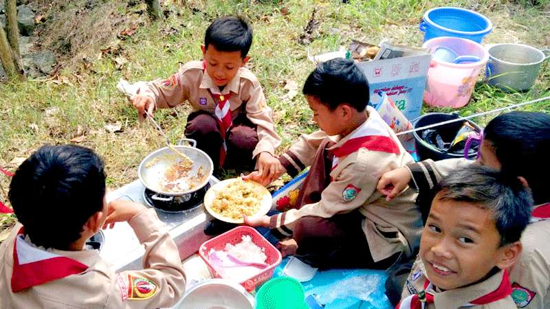 Siswa SDIT di Kebumen Dilatih Hidup Mandiri