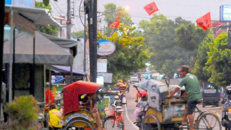 Bendera Parpol di Pohon Mesti Diturunkan