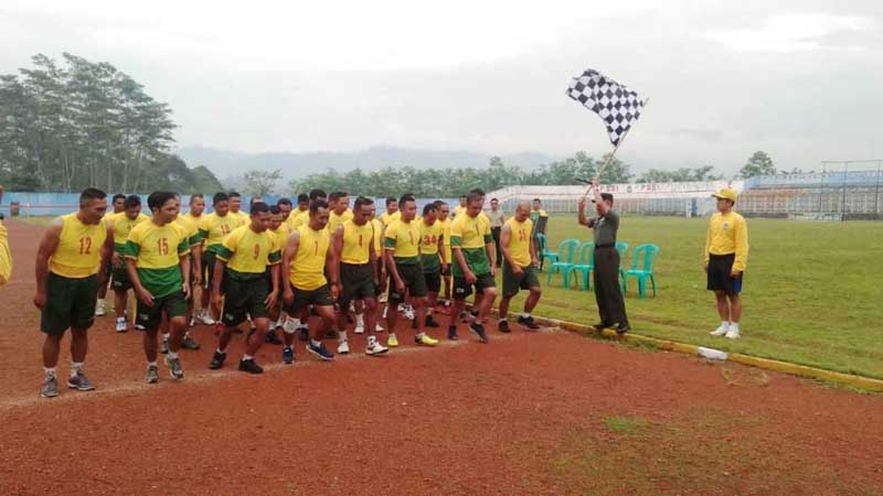 Kekuatan Fisik Ratusan Prajurit Digembleng