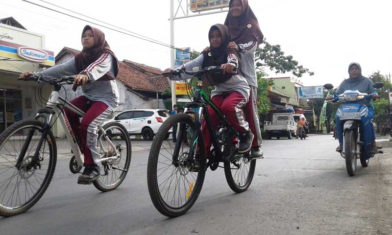 Siswa Diajak Gunakan Sepeda ke Sekolah