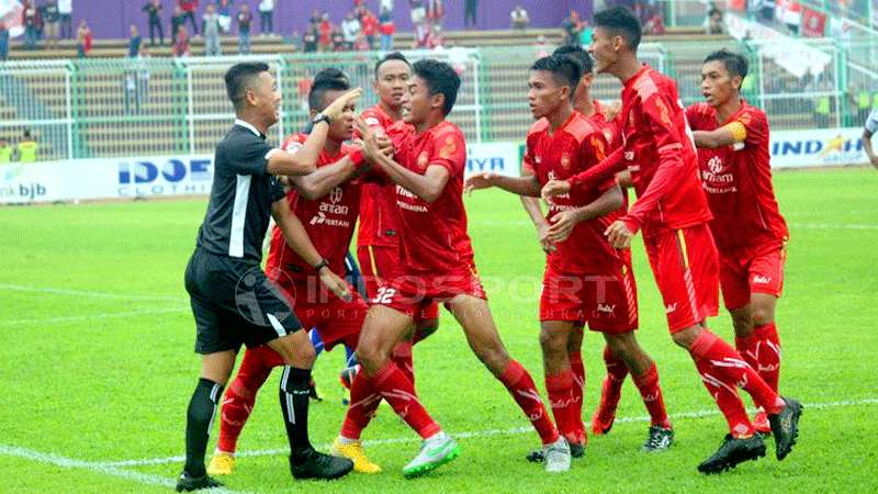 0 Persiba Bantul vs PSGC Ciamis 1-Kericuhan Karena Salah Paham