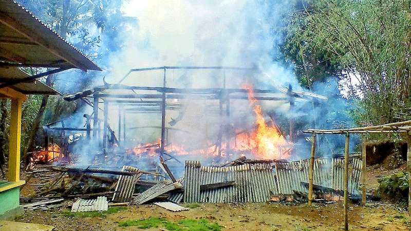 Diguga Konsleting Listrik, Rumah Petani di Kecamatan Buayan Ludes Terbakar