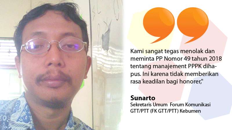 Honorer Kebumen Tolak PP 49 Tahun 2018