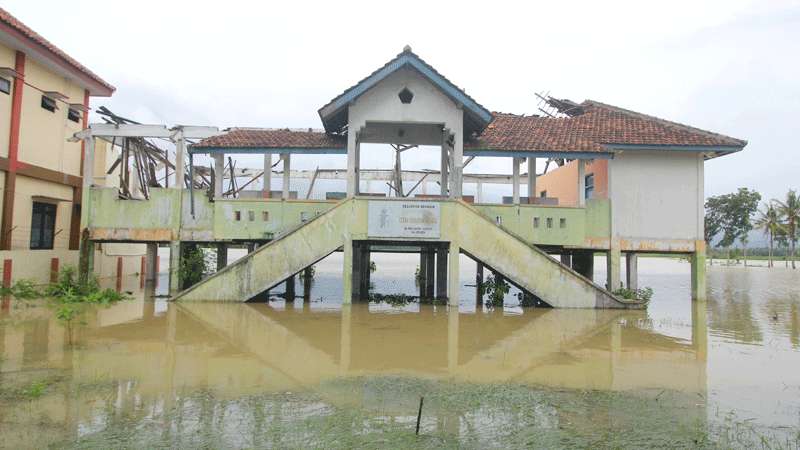 Dua Rumah Panggung Pengungsian Milik Pemprov Jateng Rusak Parah