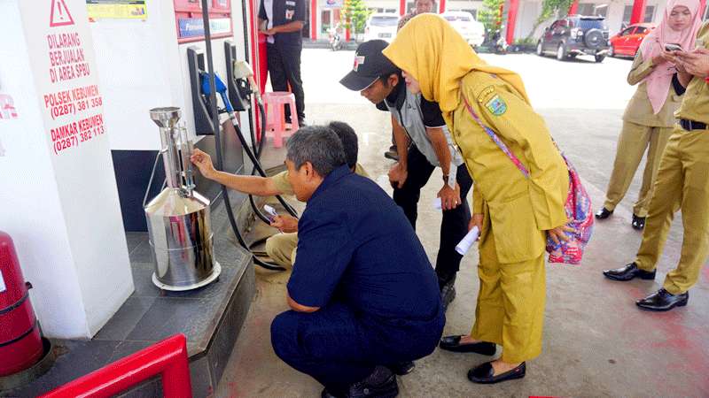 Disperindag Kebumen Tera Ulang Meteran SPBU