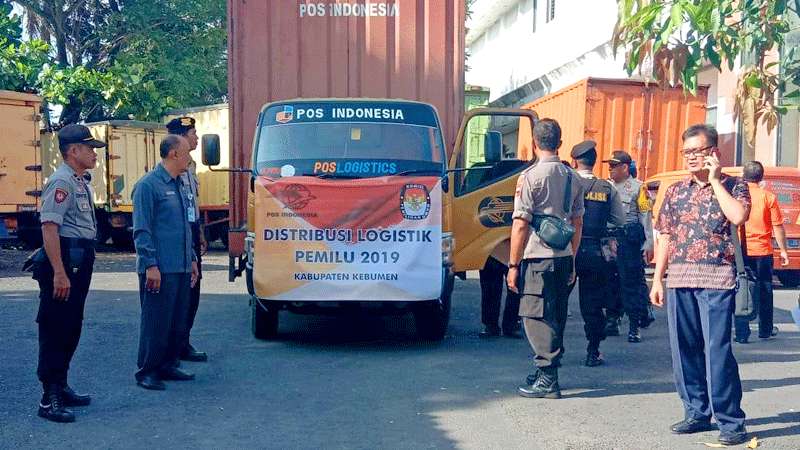 KPU Kabupaten Kebumen Mulai Distribusikan Logistik Pemilu