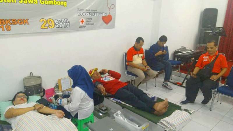 Peringati Paskah, BKSAG Kebumen Galang Donor Darah