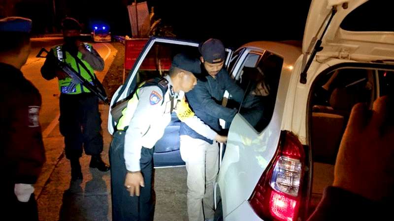 Polisi Lakukan Penyekatan di Lima Titik