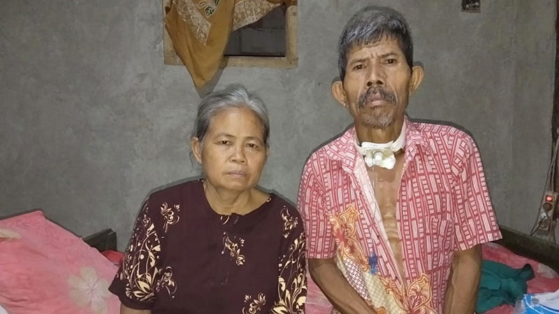 Kuswari, Penderita Kanker Laring dari Desa Prigi, Kehilangan Suara, Bernafas dengan Lubang Buatan di Leher