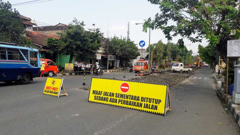 Perbaikan, Jalan S. Parman Dibuat Buka Tutup