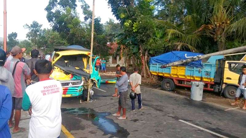 Tabrakan Truk, Satu Sopir Meninggal