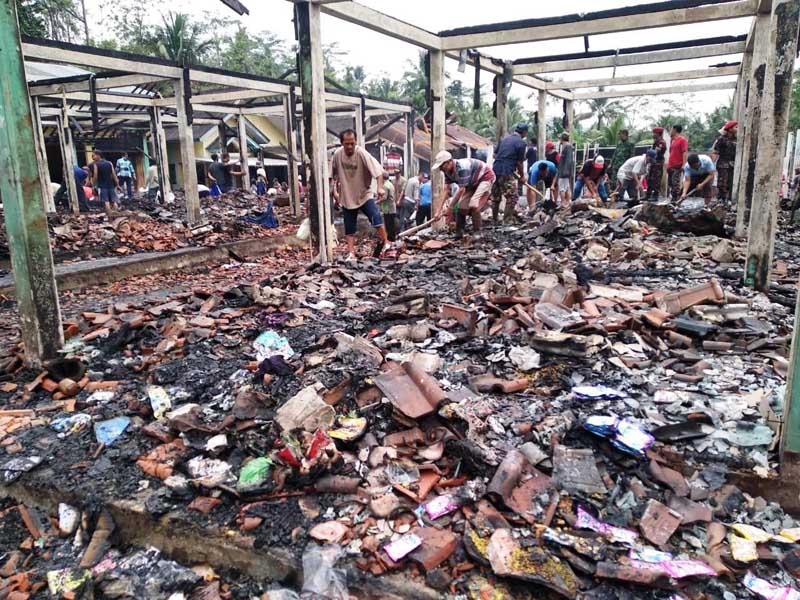 Kerugian Kebakaran Pasar Runjang Tembus Rp 1,625 Miliar