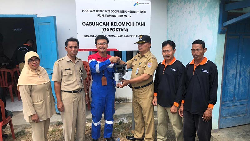 CSR Pertamina TBBM Maos Sasar Desa Karangena