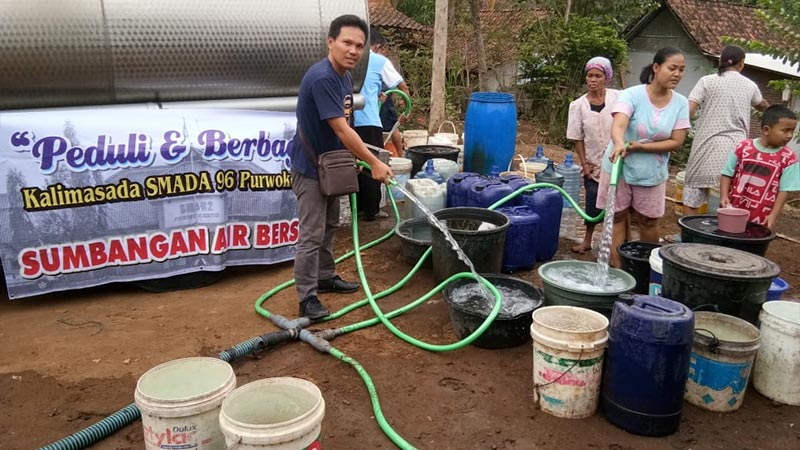 Kalimasada Droping 32 Ribu Liter Air Bersih