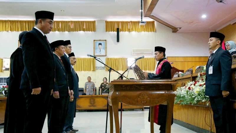 Pimpinan DPRD Banjarnegara Periode 2019 -2024 Dilantik