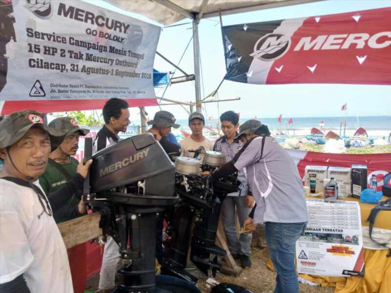 Service Campaign Mesin Tempel Mercury Bentuk Kepedulian dan Layanan Purna Jual PT Supratechnic