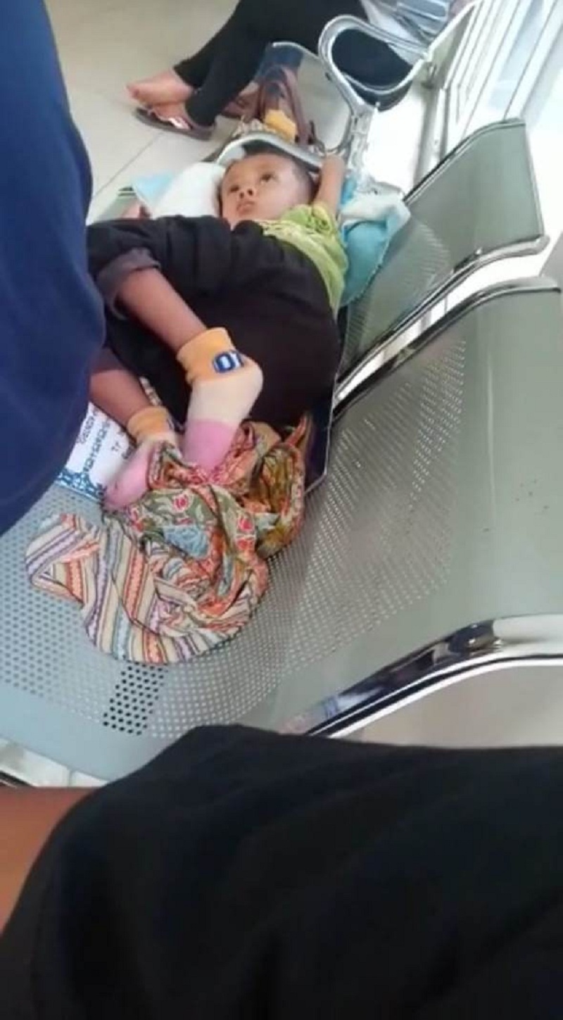 Bayi Penderita Tumor asal Kesugihan Kidul Dirawat di RS Sarjito Jogjakarta