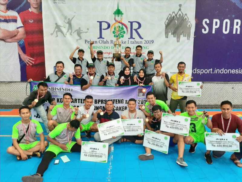 ASBISINDO BPRS Tegalbarlingmaskeb Juara Umum Kegiatan Porseni BPRS Jateng dan DIY 2019