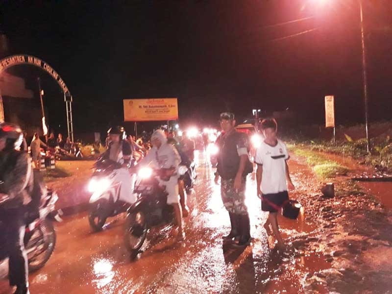 Jalan Nasional Kembali Tertutup Lumpur
