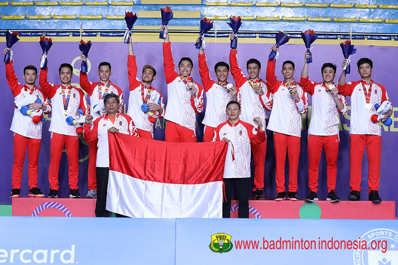 Indonesia Pertahankan Tradisi Emas Bulutangkis Beregu Putra SEA Games 2019