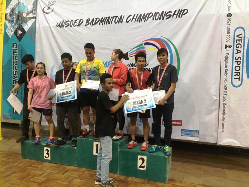 Universitas Amikom Juara II Unsoed Badminton Championship