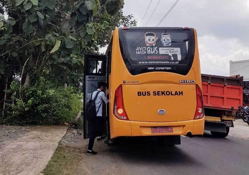 Bus Sekolah Diklaim Tidak Ganggu Rute Lainnya