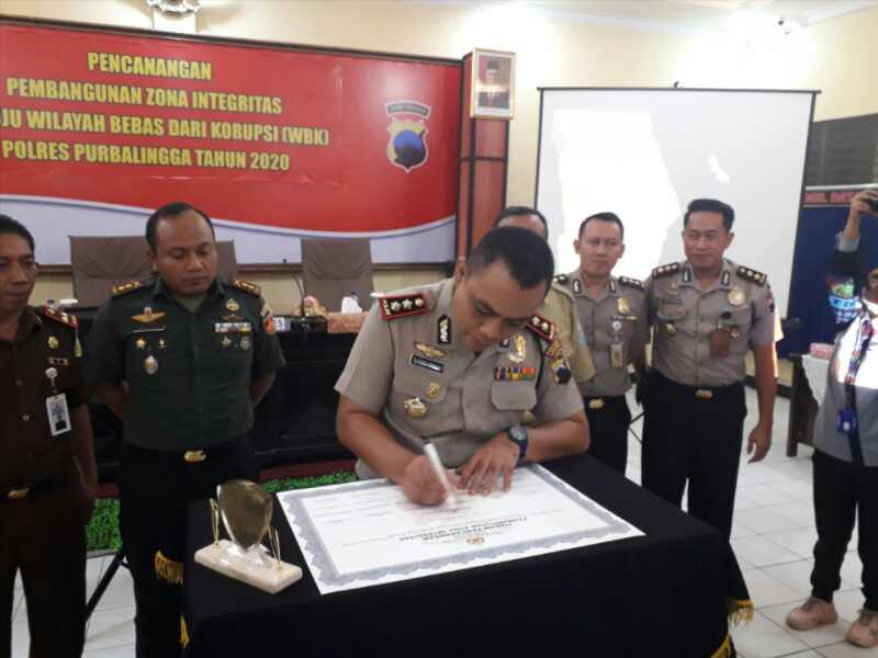 Polres Purbalingga Canangkan Zona Integritas