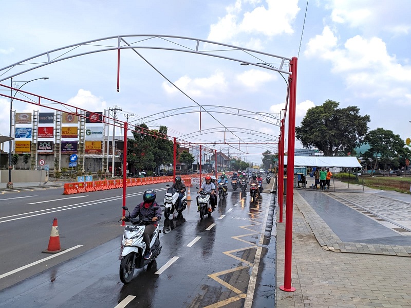 Desinfectan Chamber di Alun-Alun Purwokerto Aman