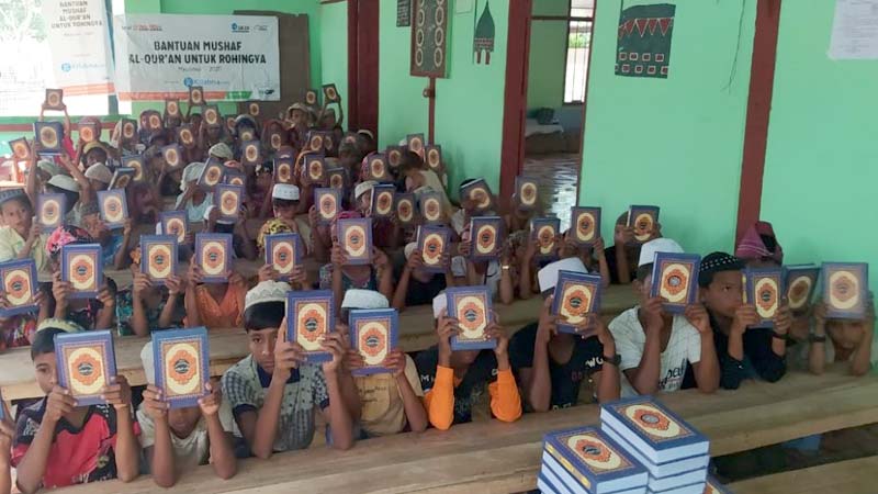Bantuan Alquran Dukung Semangat Anak Rohingya Perdalam Ajaran Islam