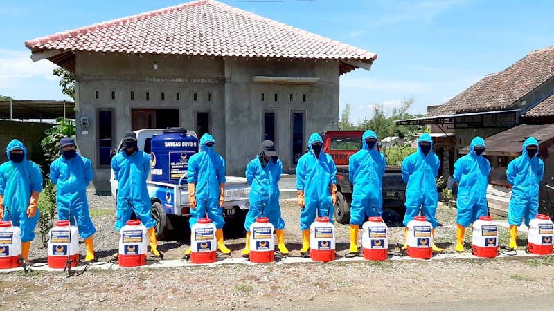 Sasar Tiap Kecamatan Untuk Penyemprotan Disinfektan, DPD Partai Nasdem Banyumas Himbau Masyarakat Taati Himbau