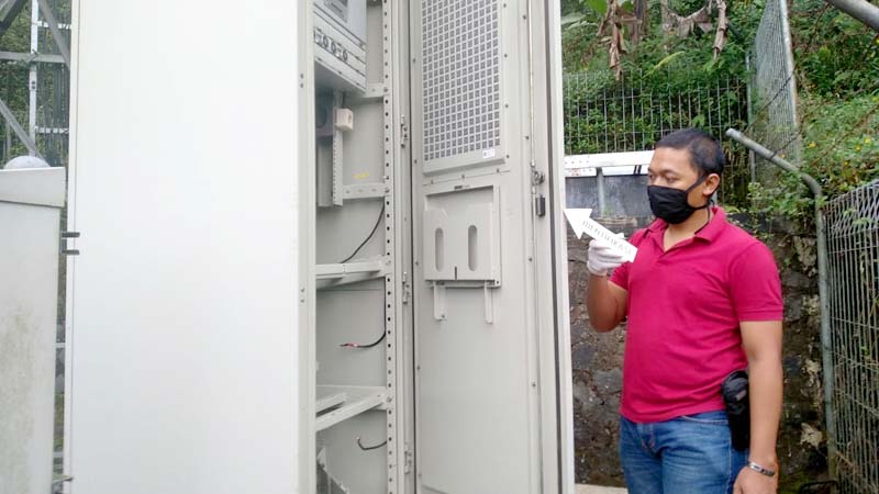 Empat Baterai Tower Desa Melung, Kecamatan Kedungbanteng Raib Dimaling