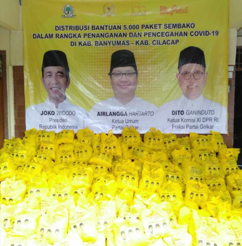 Dito Ganinduto Bagikan 5000 Paket Sembako