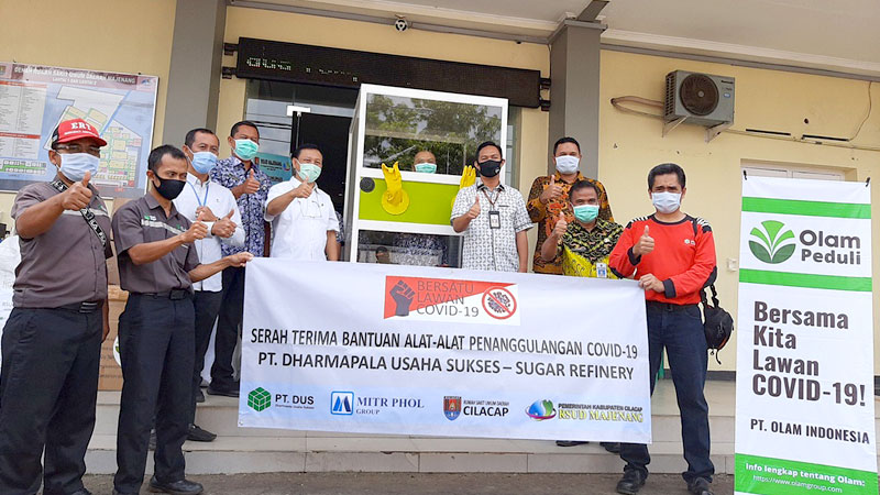 PT DUS Serahkan APD dan Chamber Swab Test