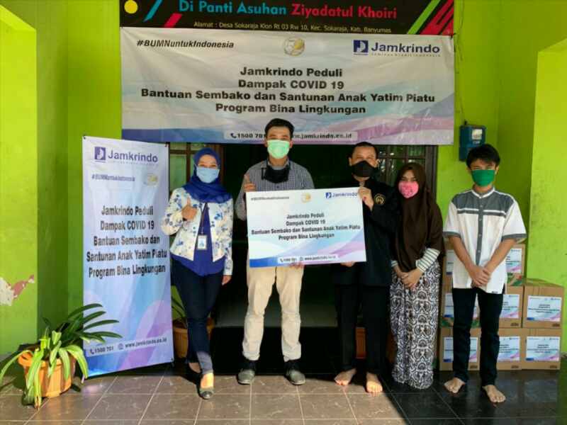 Karyawan Jamkrindo Donasikan Miliaran Rupiah untuk Masyarakat Terdampak Covid-19