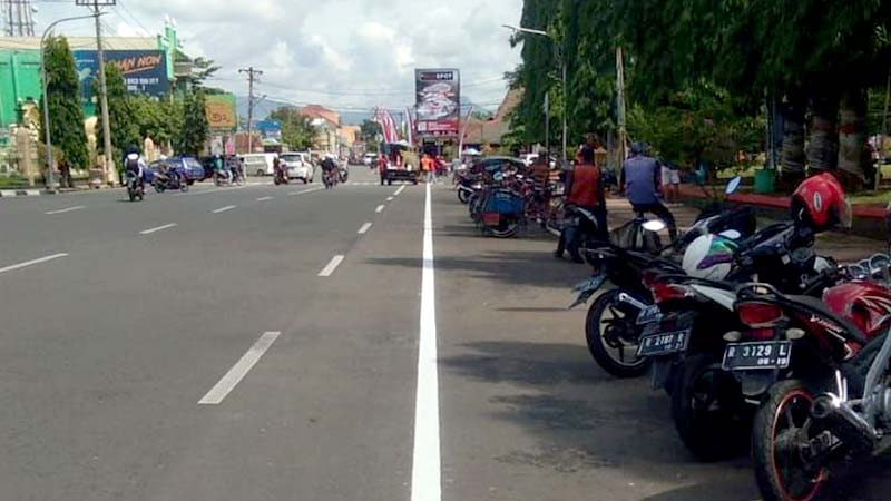 Pendapatan Parkir Tepi Jalan Umum Turun