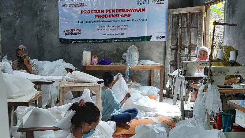 ACT Jateng Galakkan Program Pemberdayaan  APD untuk Pekerja Terdampak PHK
