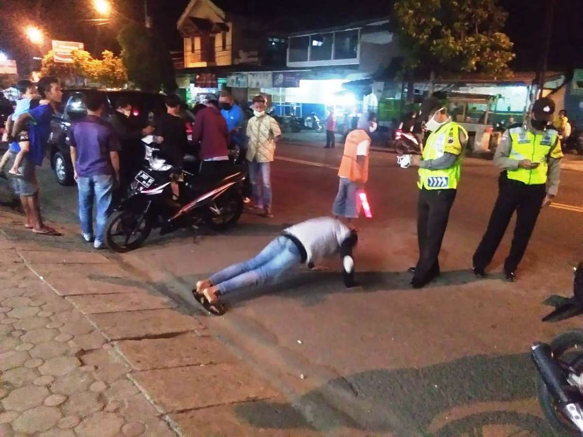 Pelanggaran Masker Tertinggi di Sumpiuh Terjadi di Malam Hari