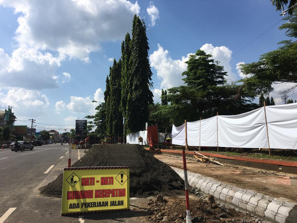 Rehab Alun-alun Purbalingga Ditargetkan September, Dipasang Air Mancur, Area duduk, dan Tulisan 